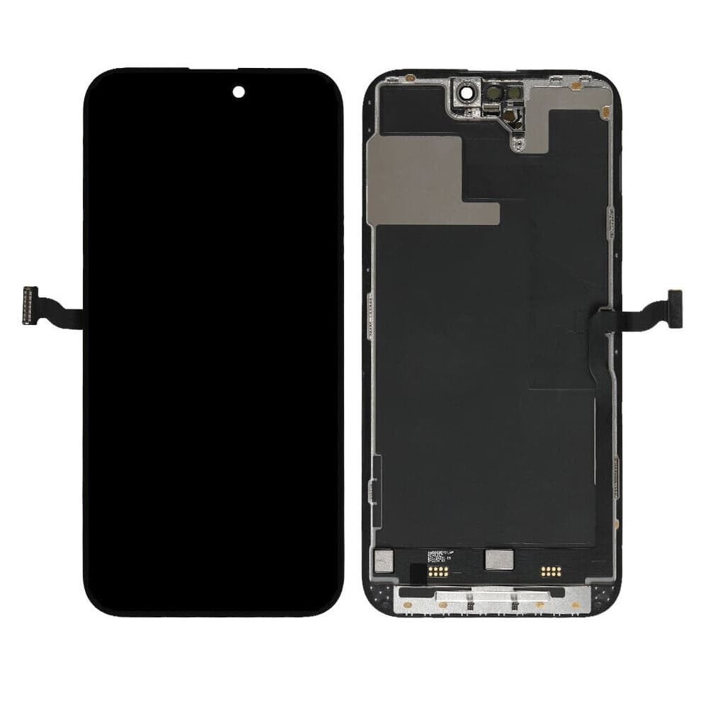 Дисплей для iPhone 14 Pro Max (6.7), з тачскріном в зборі, колір чорний, оригінал з заміненим склом фото 1