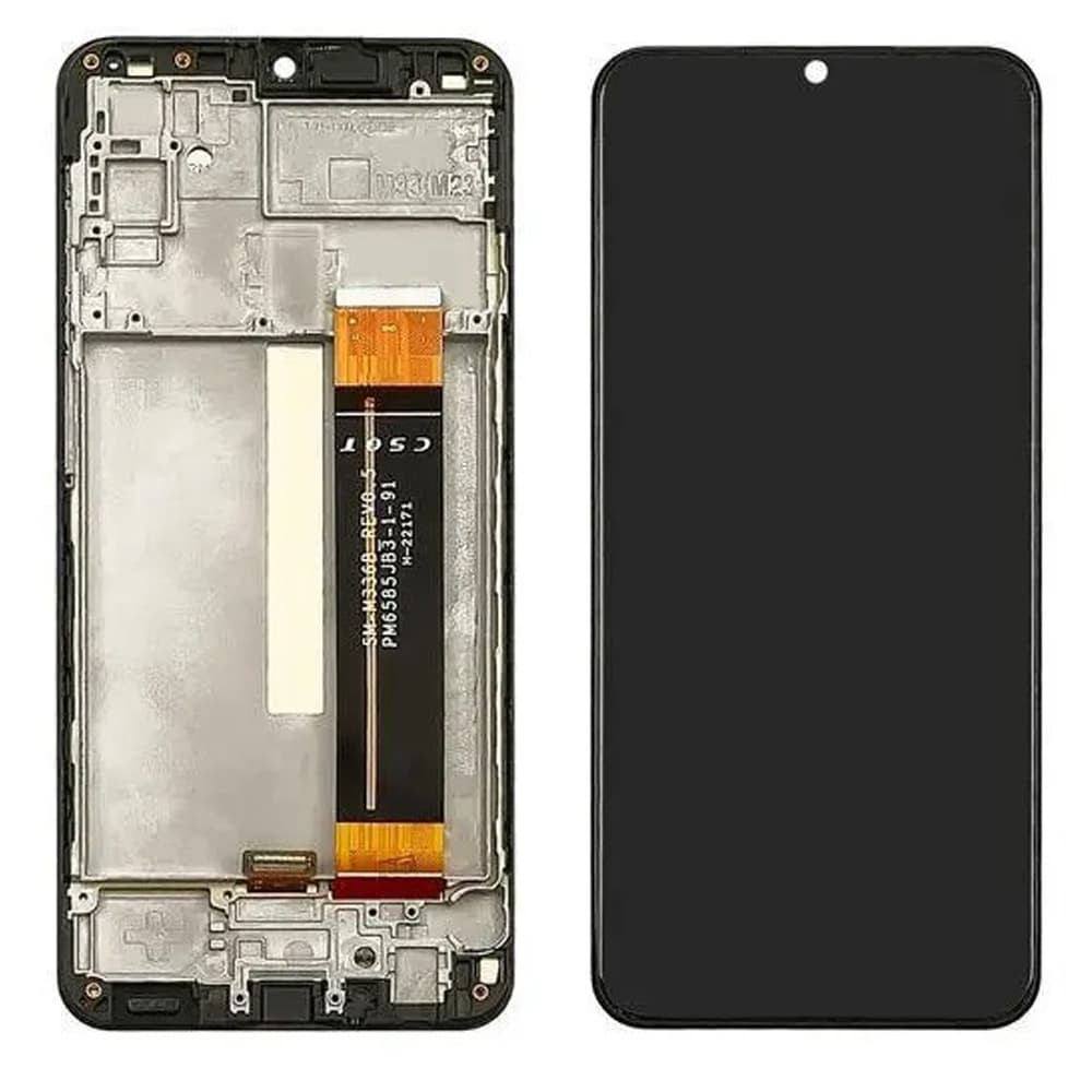 Дисплей для Samsung M236 Galaxy M23/ M336 Galaxy M33 2022 5G (GH82-28669A), с тачскрином и рамкой в сборе, цвет черный, сервисный оригинал фото 1