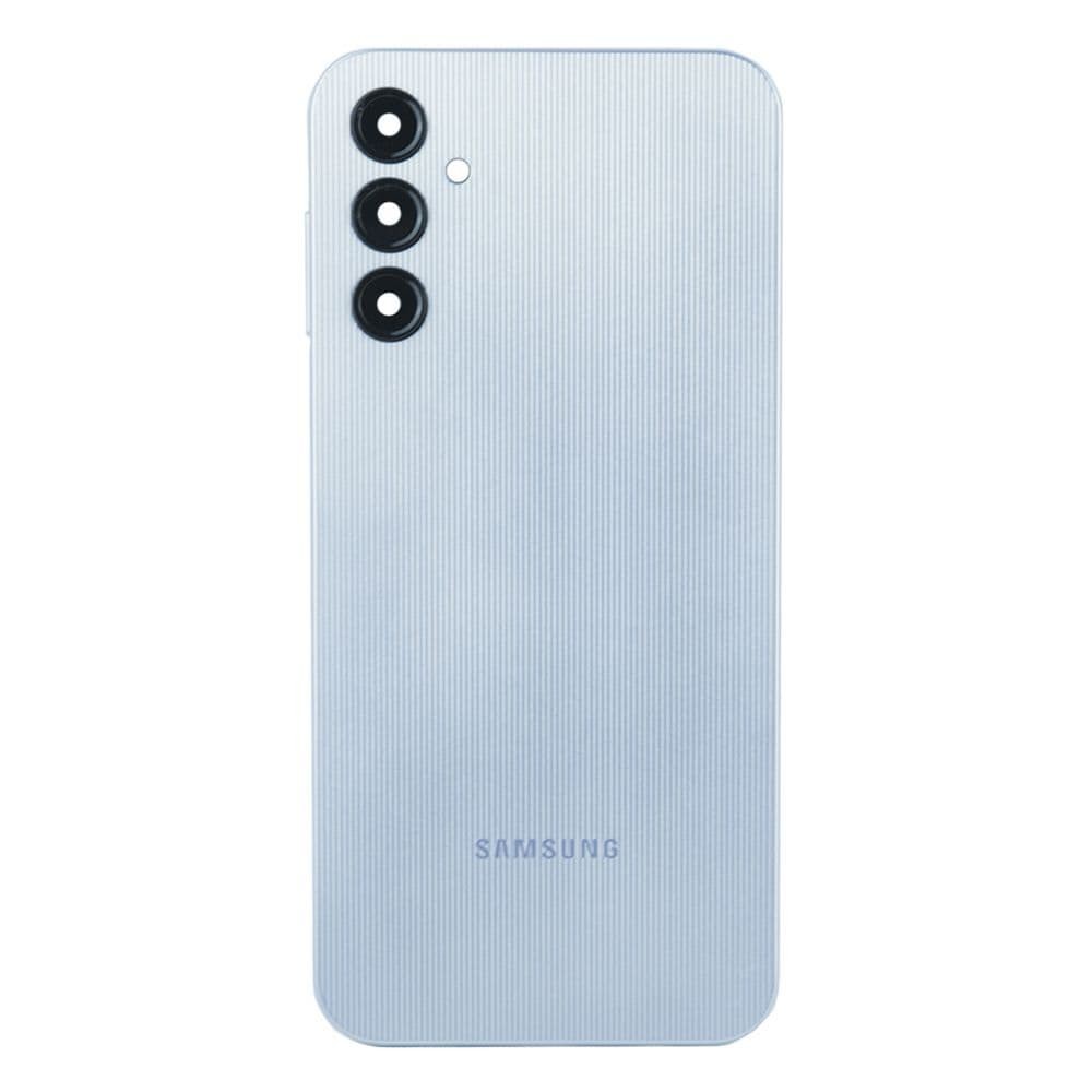 Задняя крышка для Samsung A145 Galaxy A14 2023, со стеклом камеры, цвет серебро фото 1