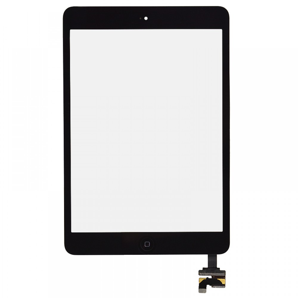 Тачскрін (сенсор) iPad Mini / iPad Mini 2 Retina, колір чорний, з кнопкою фото 2