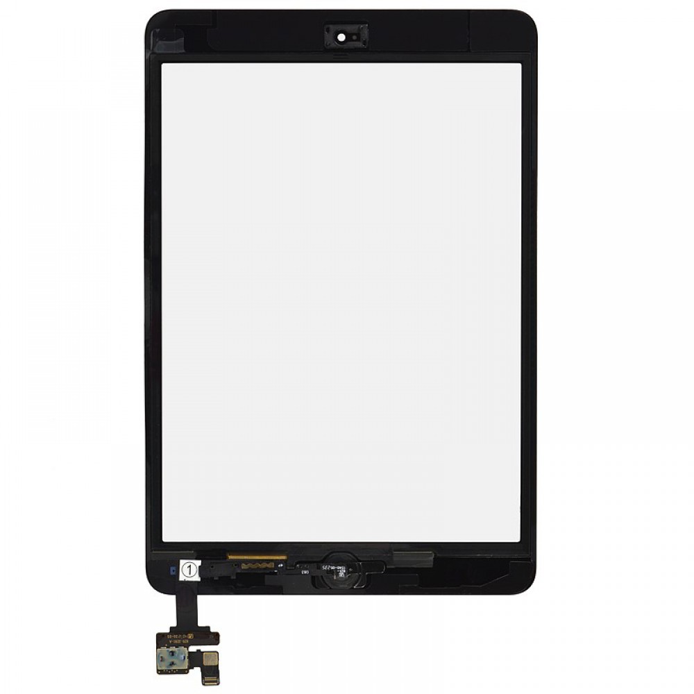 Тачскрін (сенсор) iPad Mini / iPad Mini 2 Retina, колір чорний, з кнопкою фото 4