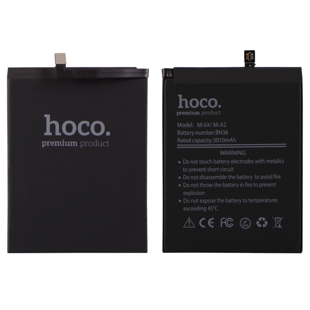 Акумулятор BN36 для Xiaomi Mi A2, Mi 6X HOCO, 3010mAh фото 1