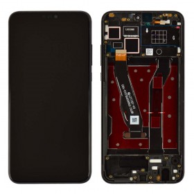 Дисплей для Huawei Honor 8X с тачскрином в сборе, оригинал,  цвет черный, с рамкой
