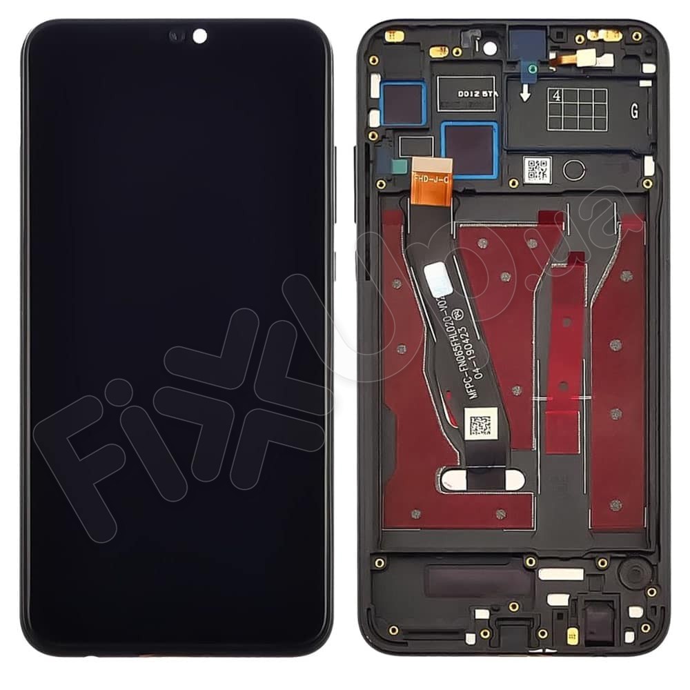 Дисплей для Huawei Honor 8X с тачскрином и рамкой в сборе, цвет черный фото 1