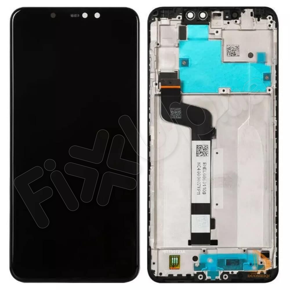 Дисплей для Xiaomi Redmi Note 6 Pro с тачскрином и рамкой в сборе, цвет черный фото 1