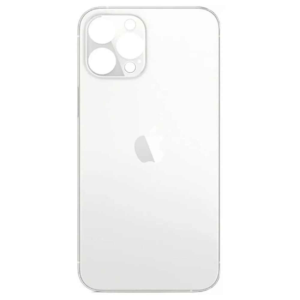 Задня кришка для iPhone 12 Pro Max, колір срібло, з великим отвором під камеру фото 1