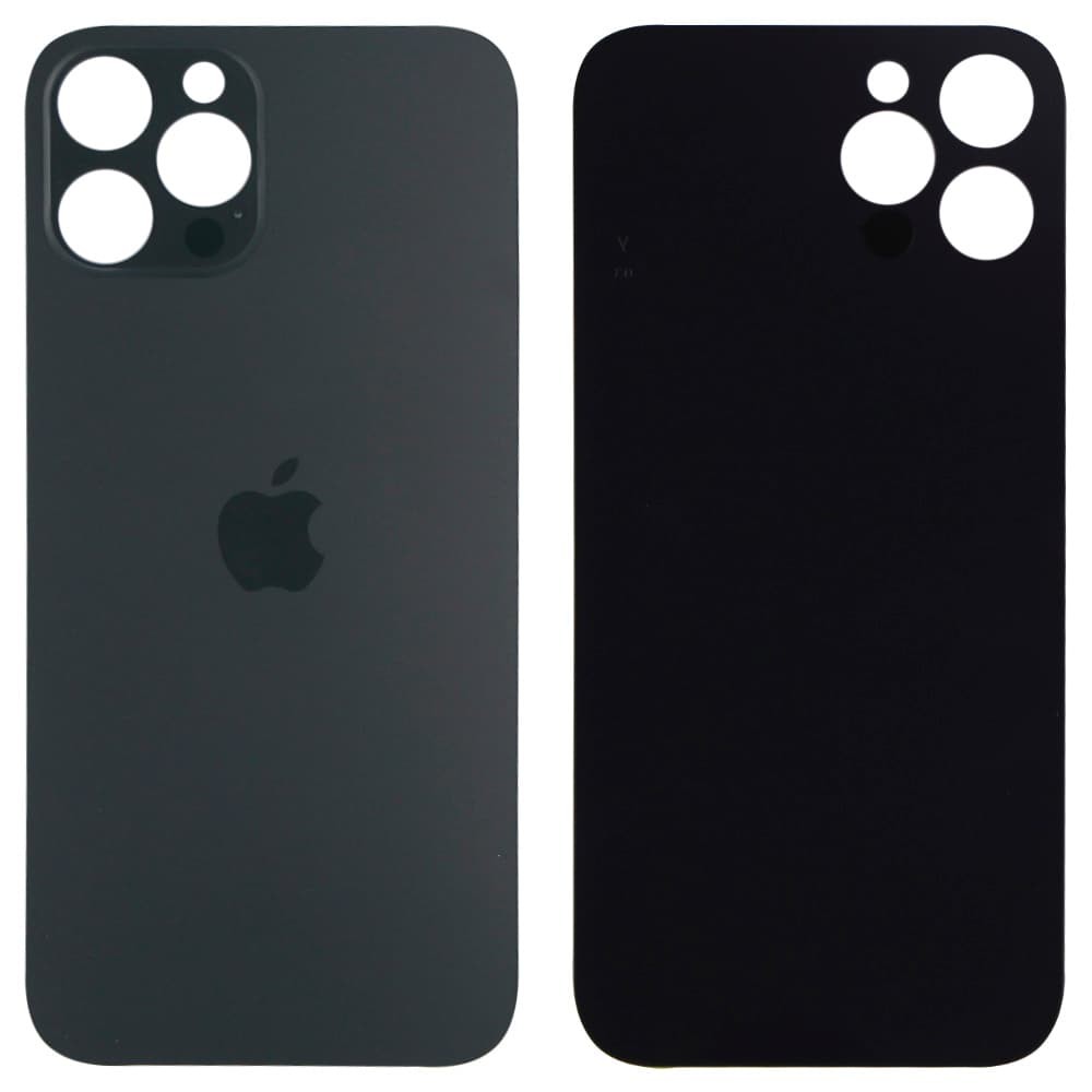 Задня кришка для iPhone 12 Pro Max, колір графіт, з великим отвором під камеру фото 1