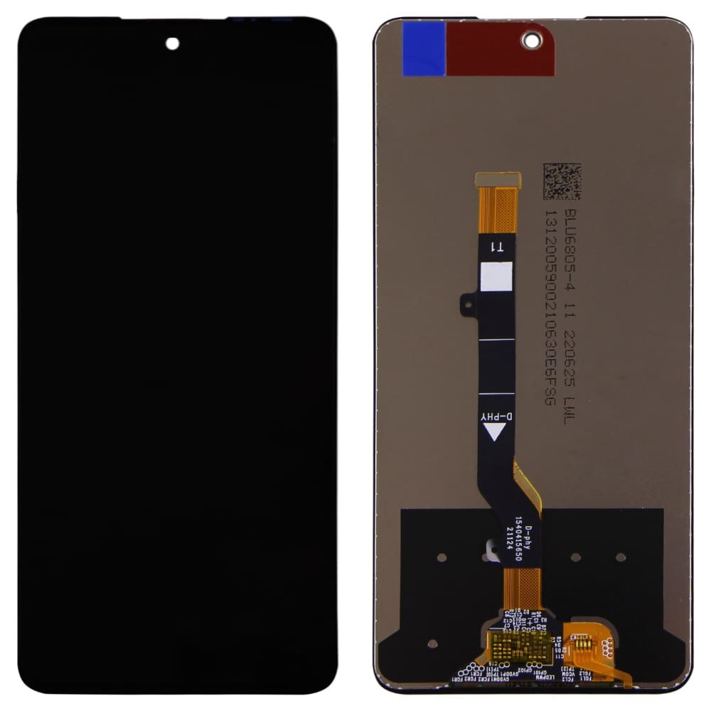 Дисплей для Tecno Camon 17P (CG7n) с тачскрином в сборе, цвет черный фото 1