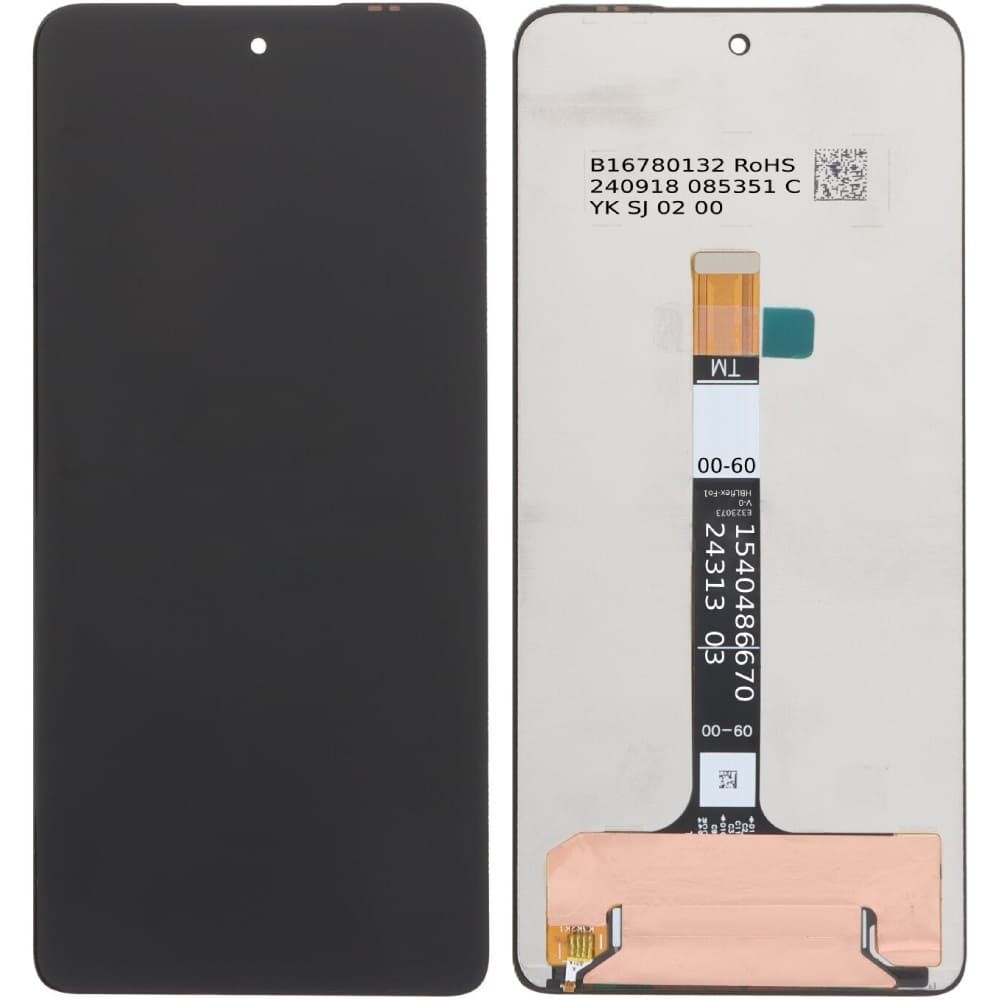 Дисплей для Motorola Moto G75 XT2437-2, з тачскріном, чорний фото 1