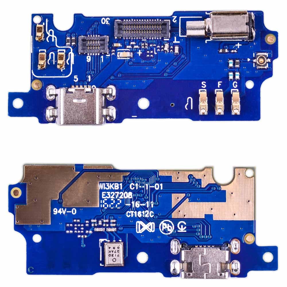 Разъем зарядки для телефона Meizu M3S, с нижней платой фото 1