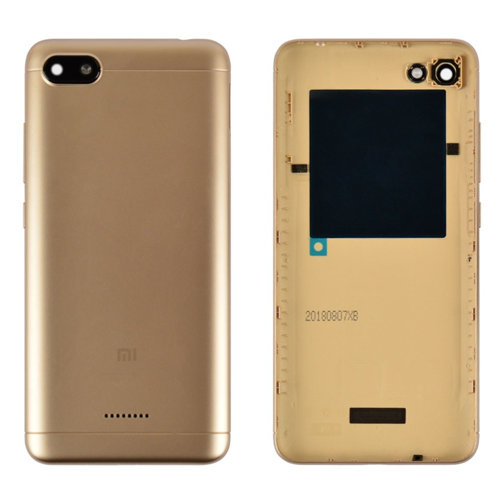 Задняя крышка для Xiaomi Redmi 6A, цвет золотой фото 1