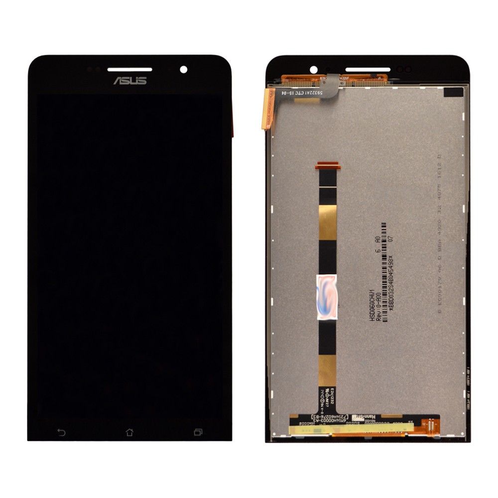 Дисплей Asus ZenFone 6 (A600CG/A601CG) з тачскрином у зборі, колір чорний фото 1