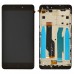 Дисплей для Xiaomi Redmi Note 4, Note 4X Snapdragon 625 с тачскрином и рамкой в сборе, цвет черный, изогнутый шлейф дисплея, Orig PRC миниатюра 1