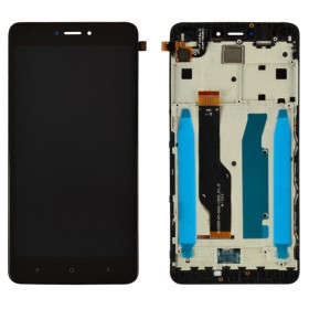 Дисплей для Xiaomi Redmi Note 4, Redmi Note 4X Snapdragon 625 с тачскрином в сборе, #bv055fhm-n00-1909_r1.0, оригинал,  цвет черный, с рамкой