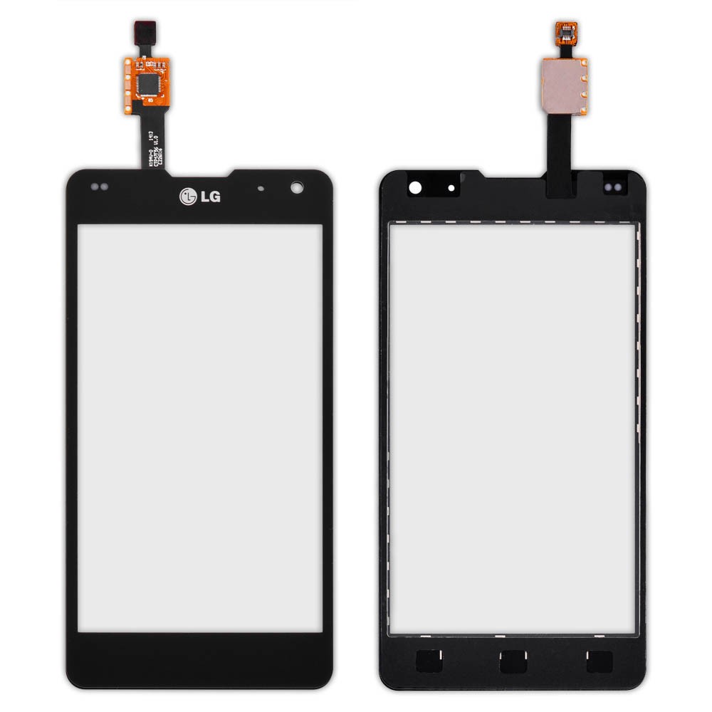 Тачскрин LG Optimus G E975 (E970, E971, E973, E976), цвет черный, маленькая микросхема фото 1