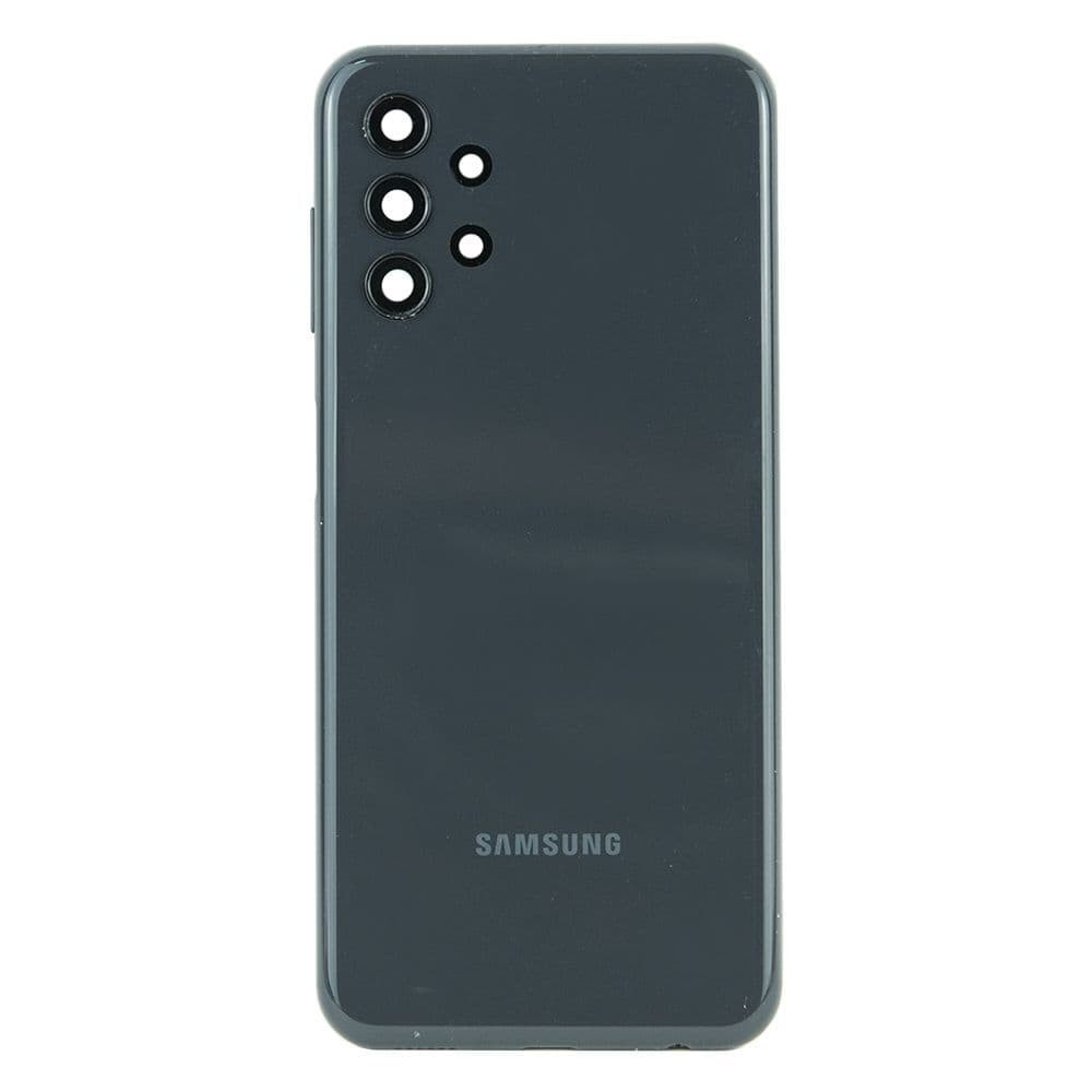 Задня кришка для Samsung A135 Galaxy A13, зі склом камери, колір чорний фото 1