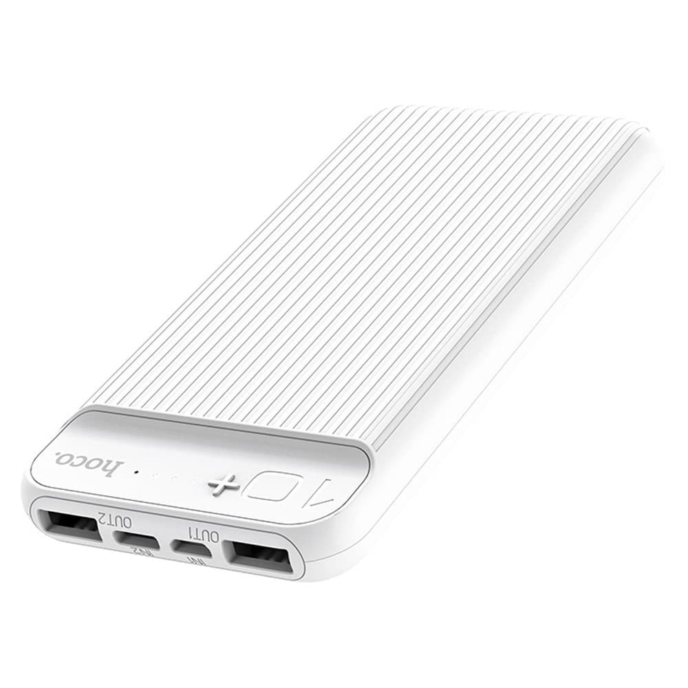 Повербанк HOCO J52 10000 mAh, колір білий фото 2