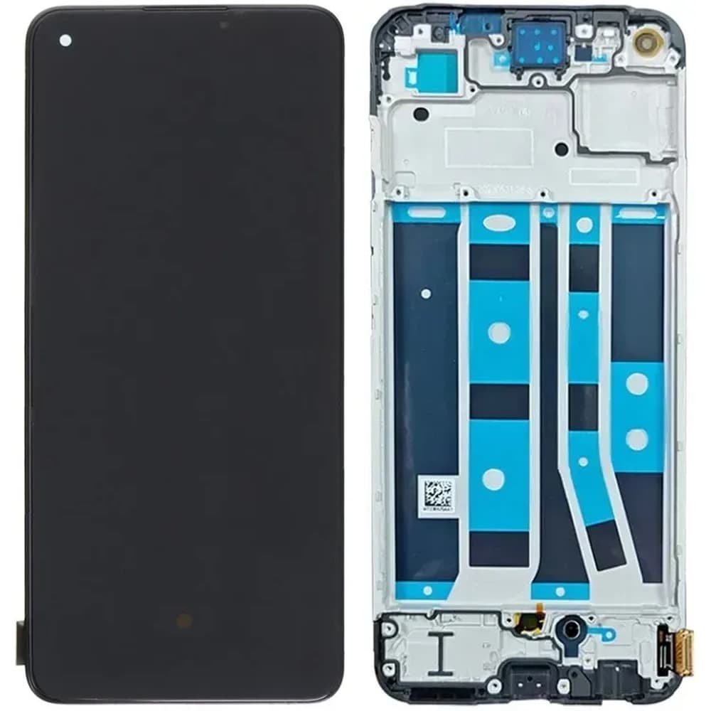 Дисплей для Oppo A78 4G, з тачскріном і рамкою, чорний, OLED фото 1
