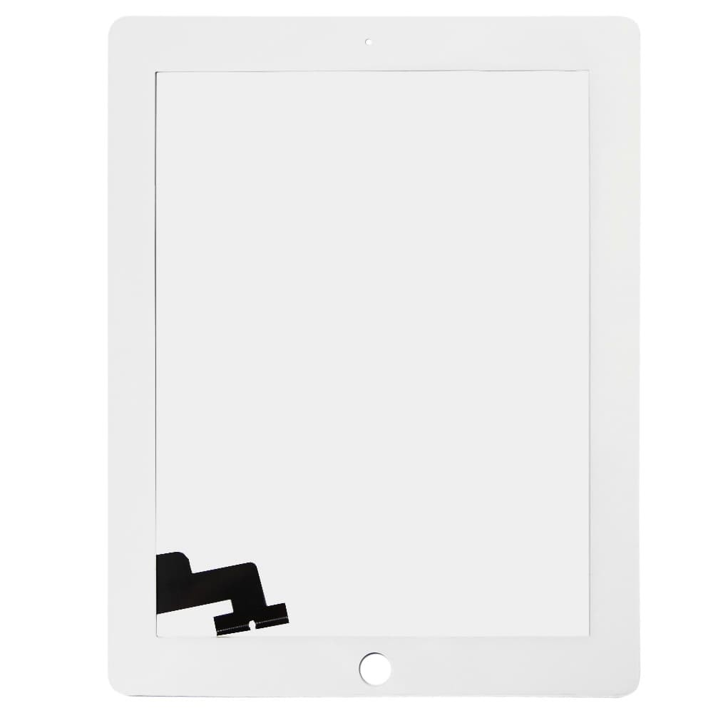 Тачскрин для iPad 2 со стеклом, цвет белый, оригинал фото 1