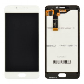 Дисплей Meizu M6 с тачскрином в сборе, оригинал китай,  цвет белый, без рамки