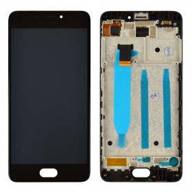Дисплей Meizu M6 с тачскрином в сборе, оригинал,  цвет черный, с рамкой