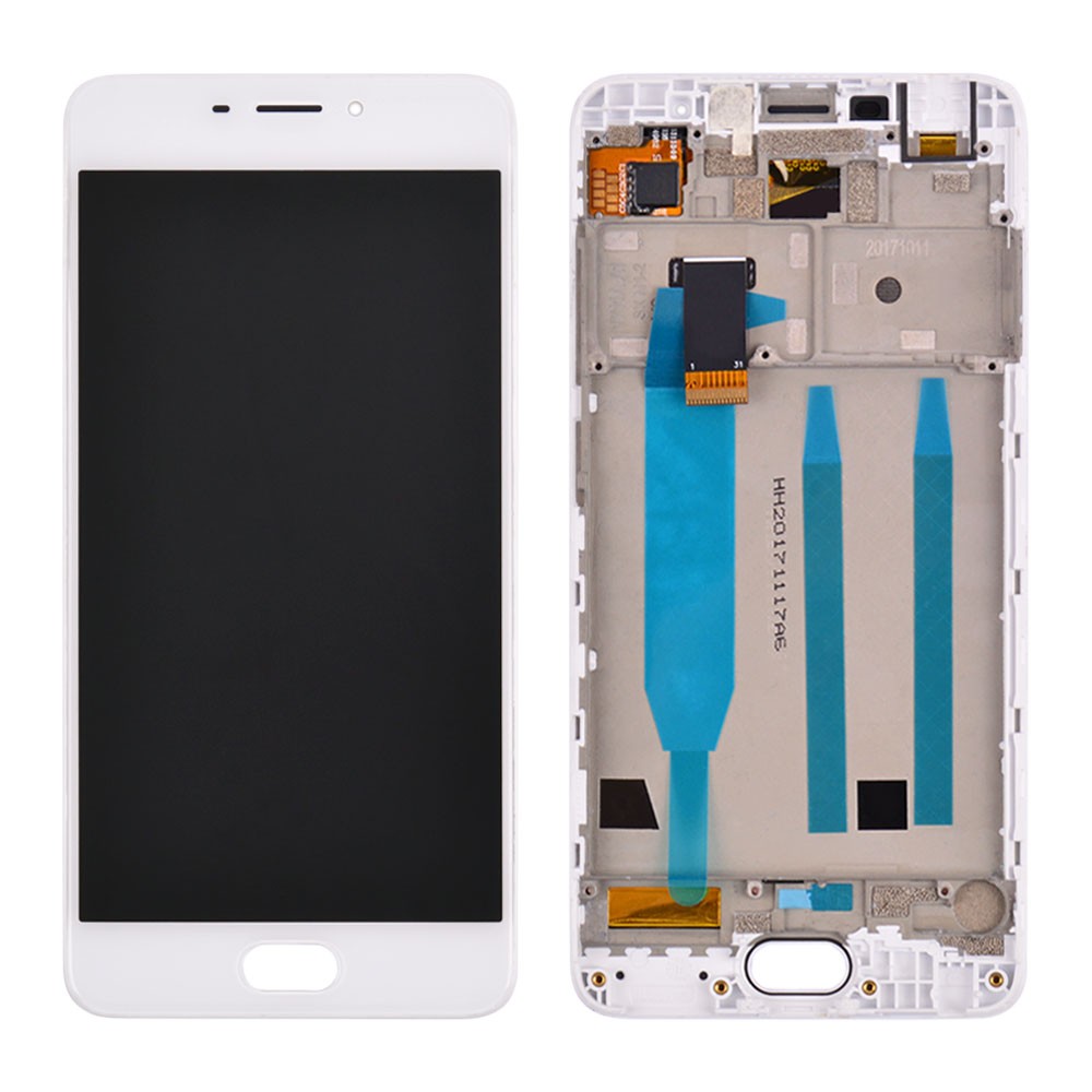 LCD Meizu M6 + Touchscreen (white) with Frame фото 1 Дисплей для Meizu M6 с тачскрином и рамкой в сборе, цвет белый фото 1
