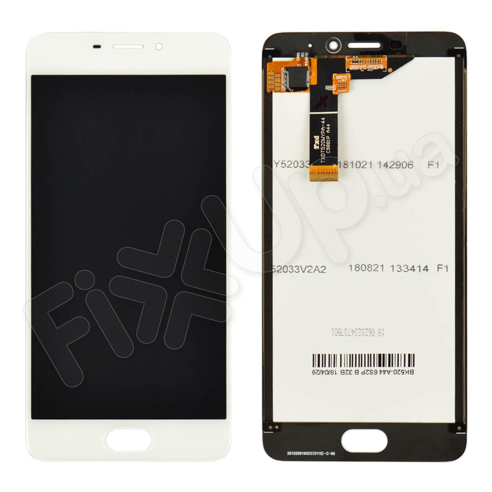Дисплей для Meizu M6 с тачскрином в сборе, цвет белый, Orig PRC, уценка фото 1