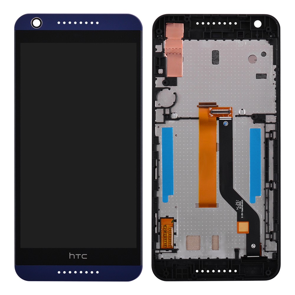 Дисплей HTC Desire 626, 626G з тачскрином у зборі, з рамкою, колір синій фото 1