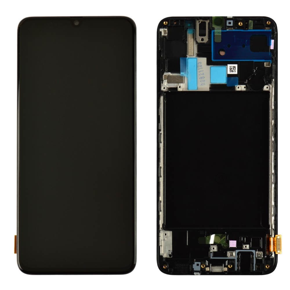 Дисплей Samsung A705F/DS Galaxy A70 (2019) з тачскрином і рамкою в зборі, колір чорний, оригінал Китай фото 1