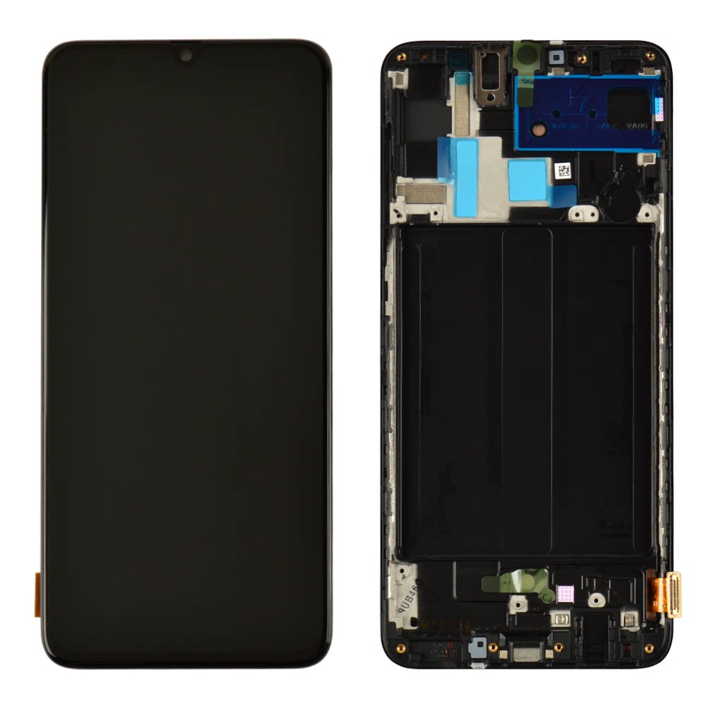 LCD Samsung A705F/DS Galaxy A70 (2019) + Touchscreen with frame (black) Service Original фото 1 Дисплей для Samsung A705F Galaxy A70 (2019) с тачскрином и рамкой в сборе, цвет черный, сервисный оригинал фото 1