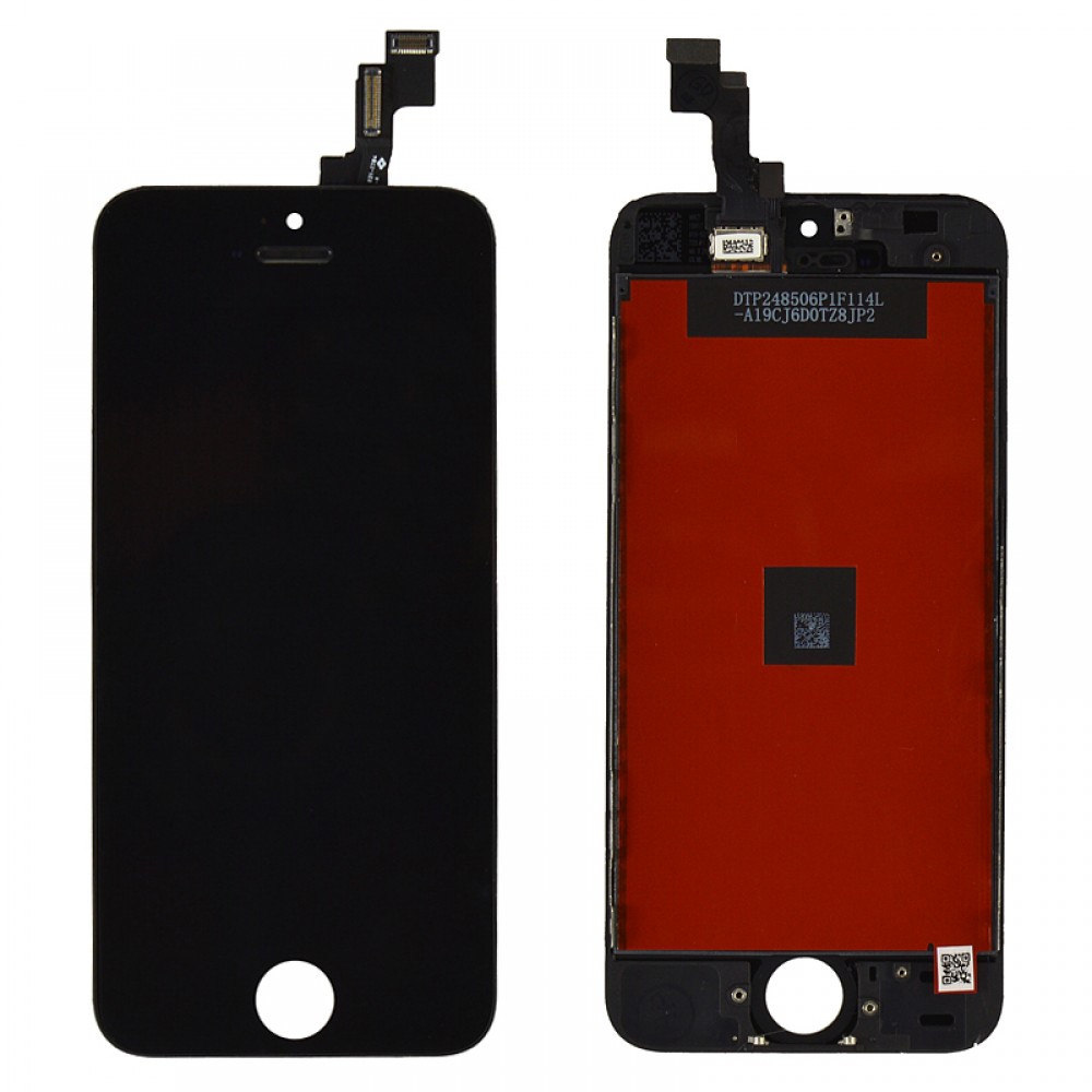 Дисплей iPhone 5S, iPhone SE с тачскрином в сборе, цвет черный, Китай высокого качества, TEST OK, уценка фото 1