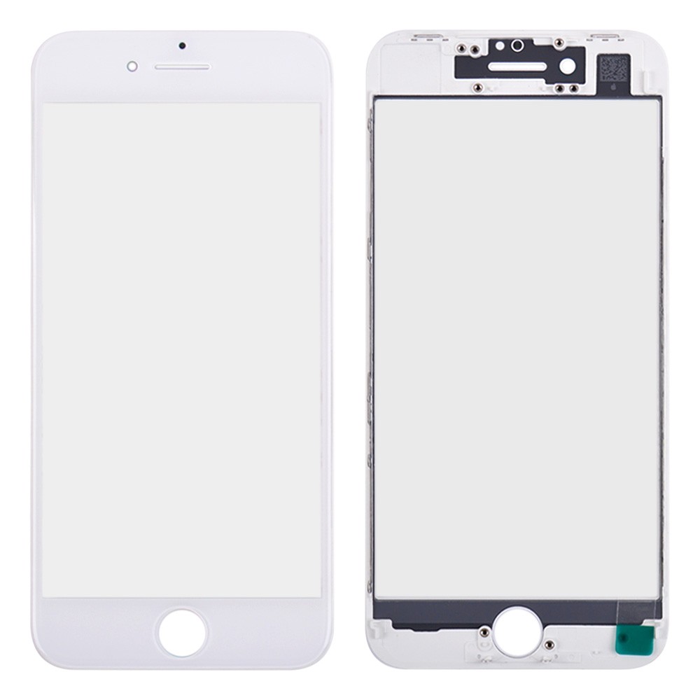 Стекло с рамкой и OCA пленкой для iPhone 8, цвет белый фото 1