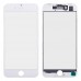 Стекло с рамкой и OCA пленкой для iPhone 8, цвет белый миниатюра 1