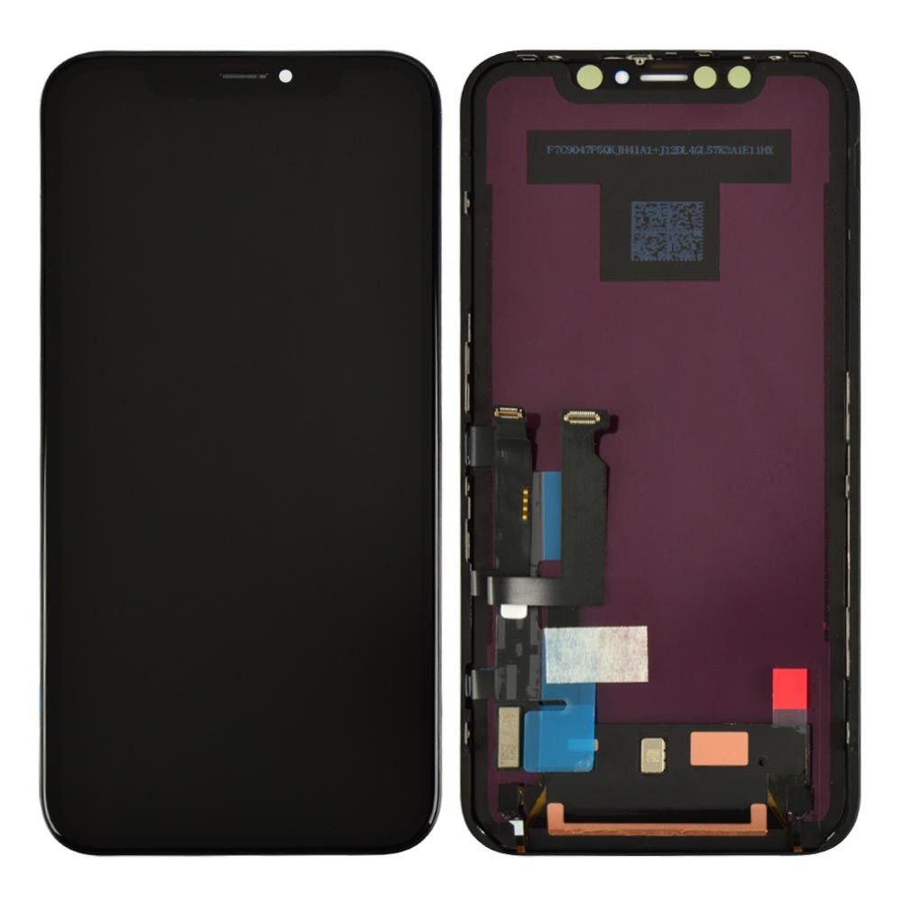 LCD iPhone XR (6.1) + Touchscreen (black) Original change glass фото 1 Дисплей для iPhone XR (6.1) з тачскрином у зборі, колір чорний, оригінал із заміненим склом фото 1