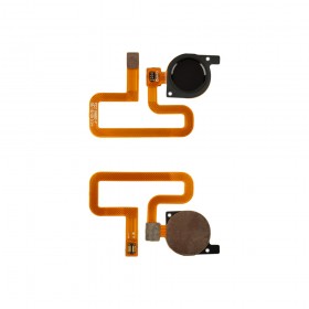 Шлейф для Huawei Y7 2018, Y7 Prime 2018, Honor 7C (AUM-L41) с датчиком отпечатка,  цвет черный