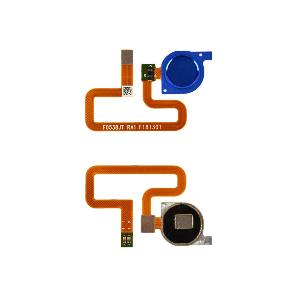 Шлейф для Huawei Y7 2018, Y7 Prime 2018, Honor 7C (AUM-L41) с датчиком отпечатка, цвет синий фото 1