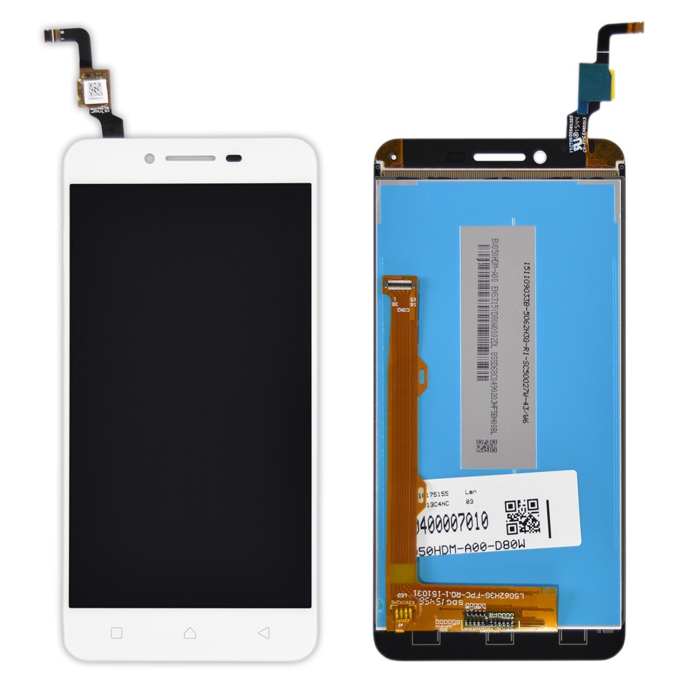 Дисплей Lenovo Vibe K5 A6020 (A6020a40) з тачскрином у зборі, колір білий фото 1