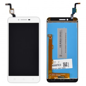 Дисплей Lenovo A6020 Vibe K5 (A6020a40) с тачскрином в сборе, китай,  цвет белый, без рамки