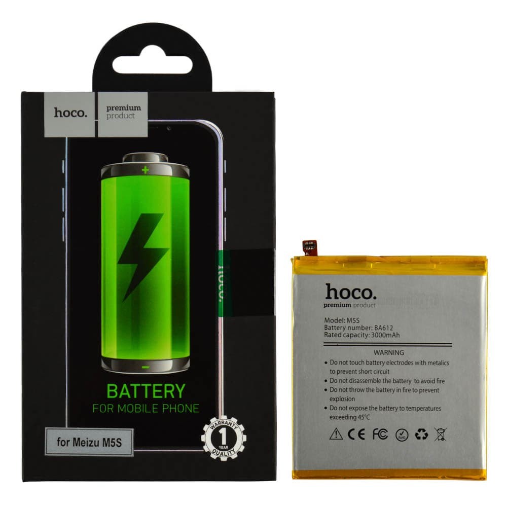 Аккумулятор BA612 для Meizu M5s, HOCO, 3000mAh фото 1