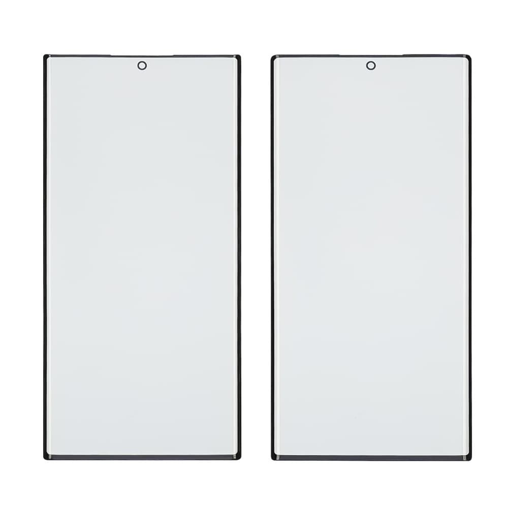 Скло корпусу для Samsung S908 Galaxy S22 Ultra + OCA, колір чорний фото 1