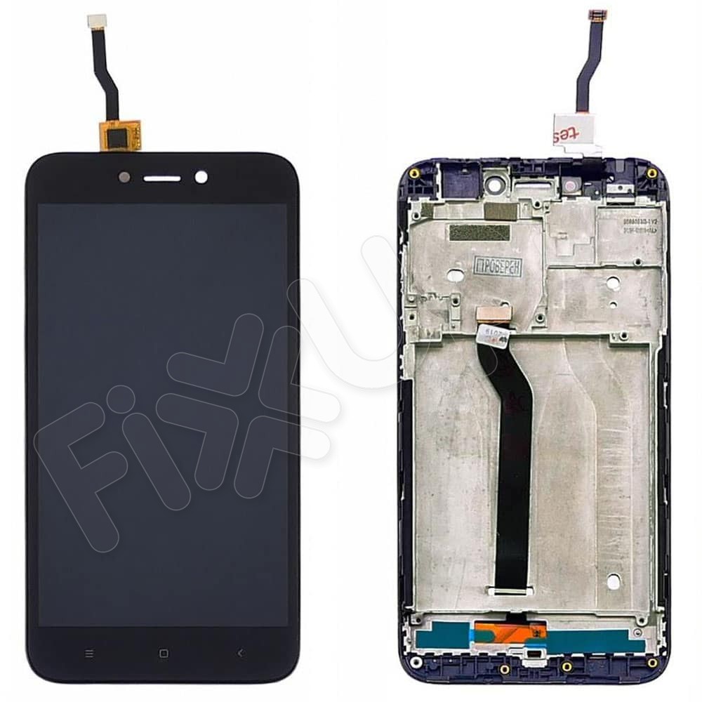 Дисплей для Xiaomi Redmi 5A с тачскрином и рамкой в сборе, цвет черный фото 1