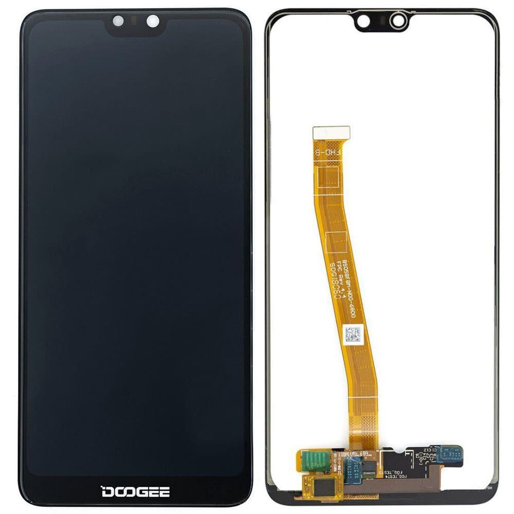Дисплей для Doogee Y7 с тачскрином в сборе, цвет черный фото 1