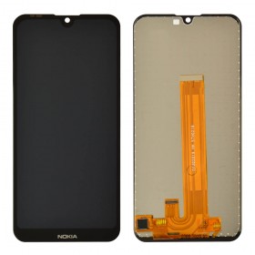 Дисплей для Nokia 2.2 с тачскрином в сборе, китай,  цвет черный, без рамки