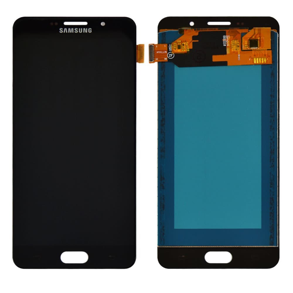 Дисплей для Samsung A710F / DS Galaxy A7 (2016) з тачскрином у зборі, колір чорний, IPS (TFT) фото 1