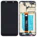 Дисплей для Huawei Y5 2018, Y5 Prime 2018, Honor 7A (DRA-L21, DRA-L22, DUA-L22), Y5P 2020 с тачскрином и рамкой в сборе, цвет черный, уценка миниатюра 1