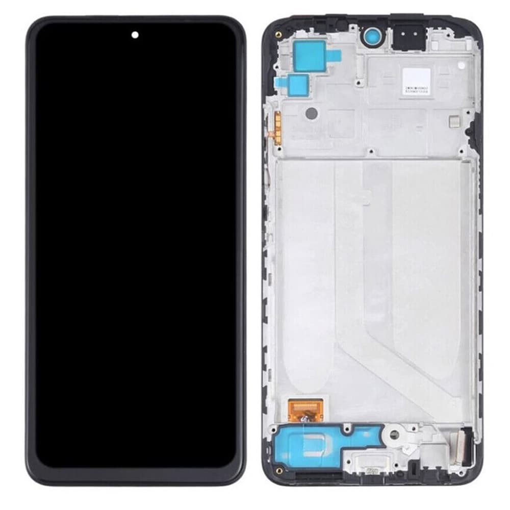 Дисплей для Xiaomi Redmi Note 10, Redmi Note 10S (M2101K7AI/M2101K7AG) с тачскрином и рамкой в сборе, цвет черный, IPS фото 1