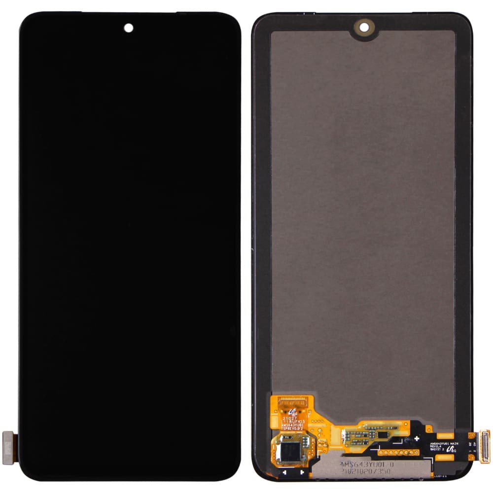 Дисплей для Xiaomi Redmi Note 10, Redmi Note 10S, Poco M5S (M2101K7AI/M2101K7AG) с тачскрином в сборе, цвет черный, оригинал с замененным стеклом фото 1