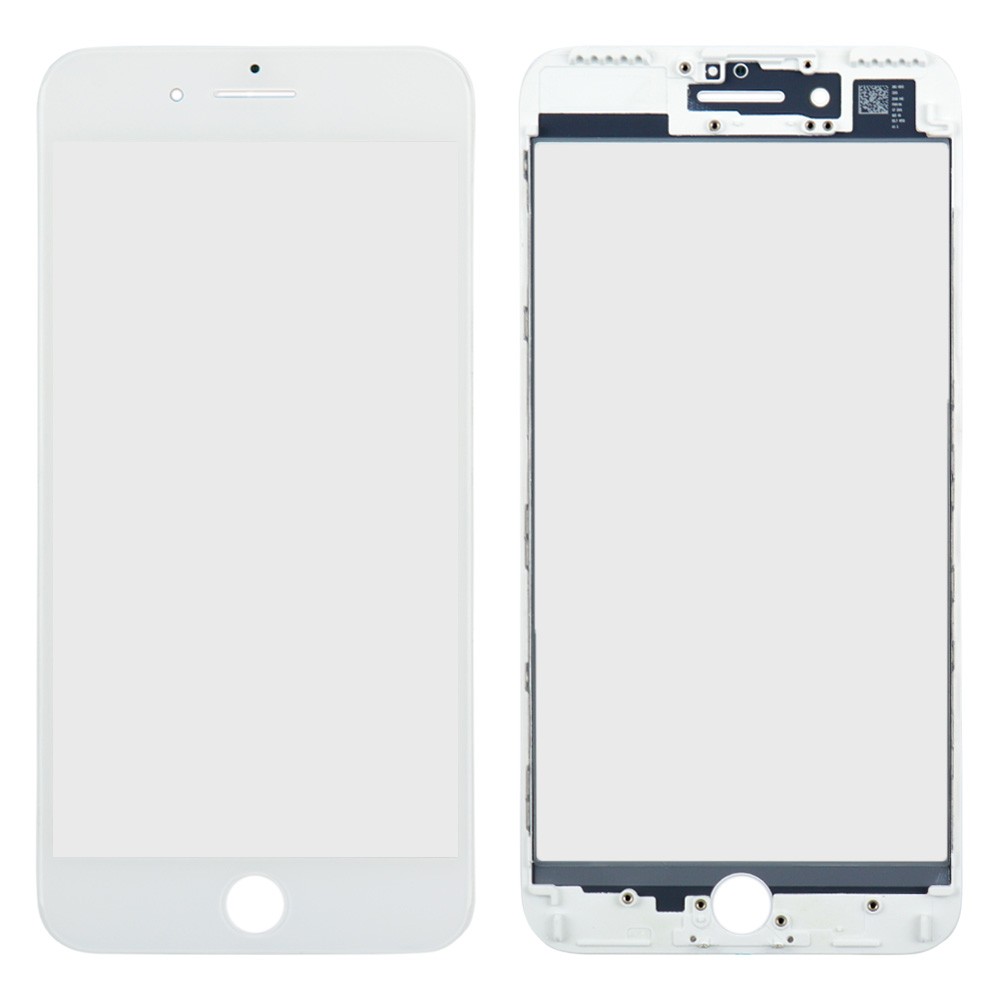 Стекло с рамкой и OCA для iPhone 7 Plus, цвет белый фото 1