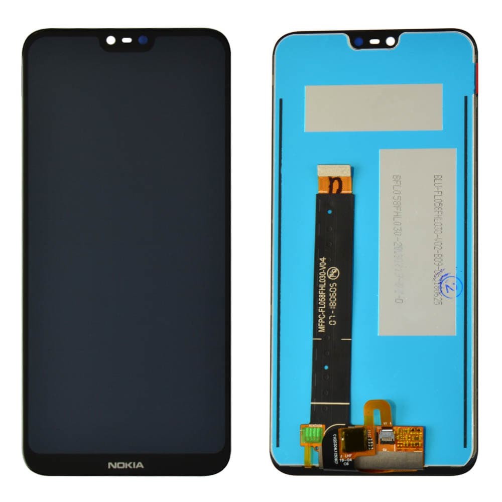 Дисплей для Nokia 6.1 Plus, X6 (2018) TA-1103 з тачскрином у зборі, колір чорний, оригінал фото 1