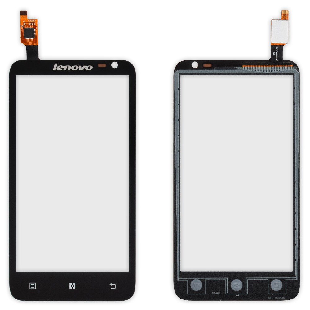 Тачскрин Lenovo S720, колір чорний, маленька мікросхема фото 1